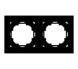 Рамка NILSON двухместная черная Touran 24220092 