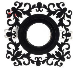 Светильник, Квадрат/узор, Черный, Gu5.3, 3W, LED 4000K Gauss Backlight BL129 