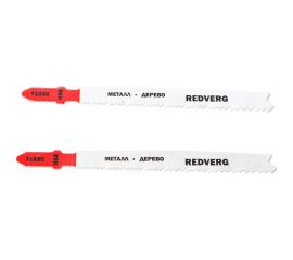 Пилка для лобзика универсальная T123X грубый рез, HSS 2 шт. REDVERG 6623548 