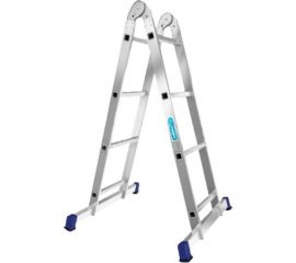 Алюминиевая профессиональная двухсекционная шарнирная лестница Алюмет Серия Т2 Т 203 