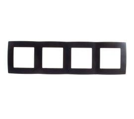 Рамка ЭРА 12-5004-05 на 4 поста, антрацит Б0014775 