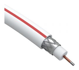 Коаксиальный кабель ЭРА SAT 50 M, 75 Ом, CCS/, PVC, цвет белый Б0044607 