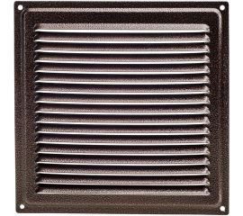 Решётка металлическая с сеткой (медная; 100x100 мм) Эвент ВРС 