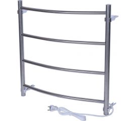 Электрический полотенцесушитель ТЕРА Ребро 500х600 с греющим кабелем, 5 перекладин ПСН-10-02 