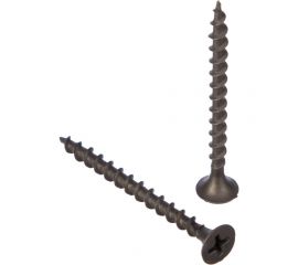 Саморез Качественный Крепеж 3,5х45 потай, крупная резьба, оксид 650 шт 1000367 КЧ 