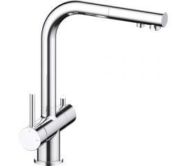 Смеситель для кухни с подключением фильтра и выдвижной лейкой Timo Saona хром 2356/00FL 