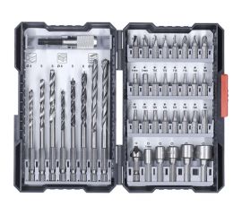Набор бит, сверл, головок, 39 предметов, кейс kwb 108955 