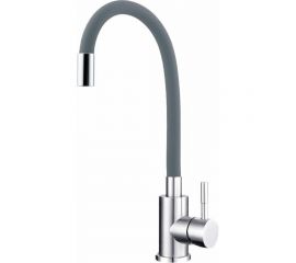 Смеситель для кухни TSARSBERG гибкий излив, серый тип ГОСТ См-МОЦБА TSB-114-G005 
