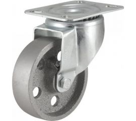 Жаростойкая поворотная колесная опора с площадкой KAMA 3302-DDB-100-HT 