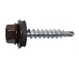 Кровельный саморез Kenner 5,5х19 RAL8019 серо-коричневый 300шт ск55198019ф 