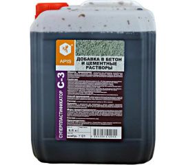 Добавка в бетонные и цементные растворы APIS СУПЕРПЛАСТИФИКАТОР С-3 (канистра; 5,5 кг) 4665296517203 