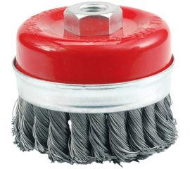 Круговая щетка-крацовка Vorel 65 мм х М14 крученая чашка 06974 