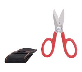 Универсальные ножницы для мастерских KS Tools 140 мм, поясная сумка 118.0060 