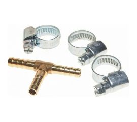 Разветвитель T-образный елочка 6 мм, хомуты в комп��екте ROCKFORCE RF-E102-6/1 