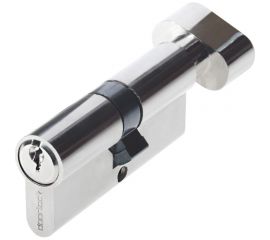 Цилиндр DOORLOCK V 2200Z N серия Variant, никелированный, 45x45 мм, кл/пов. кнопка, 5 ключей 79013 