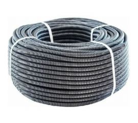 Гофрированная труба Экопласт ПНД, тяжелая, с зондом, диаметр 16 мм, цвет черный 21116 