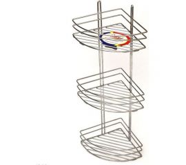 Полка Lider угловая, 3-этажная, полуовал, высокая 1/4 4230 