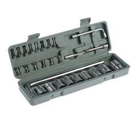 Набор инструментов в кейсе TUNDRA автомобильный, 1/2"" и 1/4"", 27 предметов 5200495 