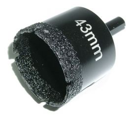 Коронка алмазная по керамограниту 43 мм PROFI 1/4 SKRAB 31143 