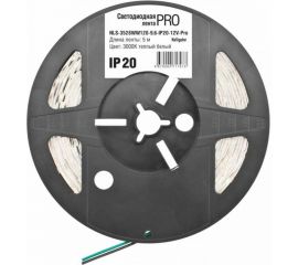 Светодиодная лента Navigator 71 707 NLS-3528WW120-9.6-IP20-12V-Pro R5 9.6Вт/м, упаковка 5м 19369 398814 