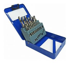 Набор сверл по металлу HSS 19 шт, 1-10 мм Vertextools 0987-19 