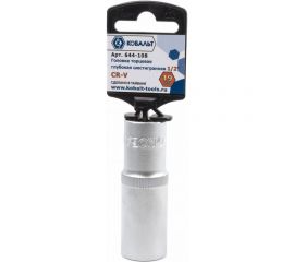 Глубокая торцевая головка КОБАЛЬТ 1/2, 19мм, Cr-V 644-108 