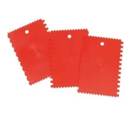 Пластмассовая лопатка MAKO 4 формы зубцов, 3 шт в наборе 812703SB 