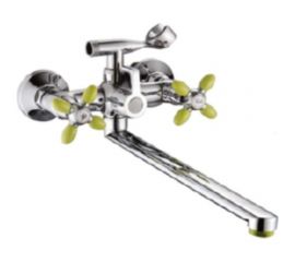 Универсальный смеситель Potato с прямым изливом и поворотным переключателем для душа P2771-11 