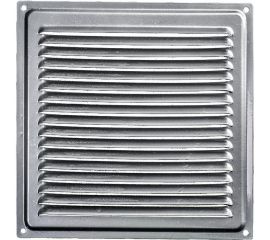 Решётка металлическая с сеткой (175 x 175 мм; серебряная) Эвент ВРС 