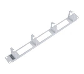 Кабельный органайзер ЦМО, горизонтальный, с окнами, 19"", 1U, 4 кольца ГКО-О-4.62 