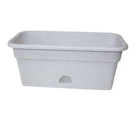 Балконное кашпо с поддоном Darel Plastic 5 01801 ДАР 80х20х17 см, 16 л, мрамор 015170 