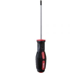 Отвертка Универсал, CrV сталь, прорезиненная ручка, РZ0, 3х75 мм FIT IT Профи 55150 