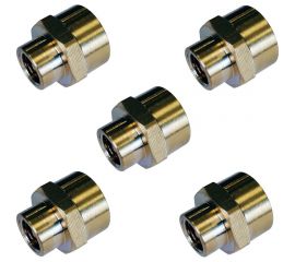 Муфта латунная переходная пневмо 1/2"" ВР х 1/4"" ВР, 5 шт HG 1644729 
