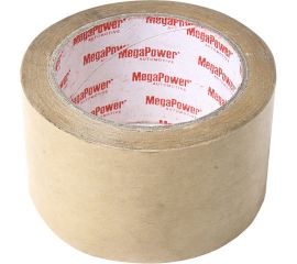 Картонная клейкая лента MEGAPOWER 60мм х 25м бежевая KRT-6025 