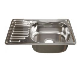 Врезная мойка mixline 42х66х16 см, 0.6, правый выпуск 3 1/2, с сифоном 530532 