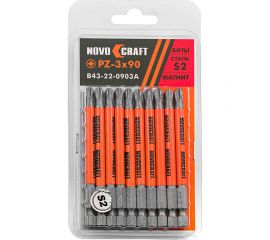 Биты в блистере (10 шт; PZ3; 90 мм; s2) NOVOCRAFT B43-22-0903A 