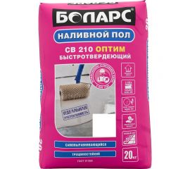 Самовыравнивающийся пол БОЛАРС СВ-210 Оптим 20 кг 00000014624 