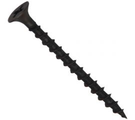 Саморез по дереву для ГКЛ Метизный двор 3,5х45, крупная резьба, оксидированный уп. 1 кг 4690441020765 