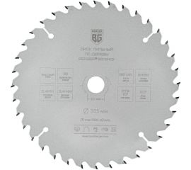 Диск пильный по дереву и ДСП быстрый рез 305x30x25.4x20x16 мм, 36z, 3.4x2.4 мм, ATB 10, ат.20 Berger BG BG1649 
