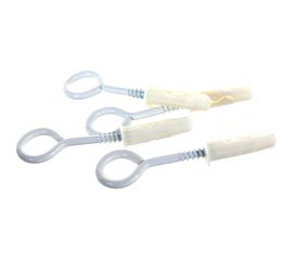 Петля-шуруп ЕВРОПАРТНЕР бел. L30 x d5 x O13 в компл. c дюбелем MULTI 8x32 4шт. MP 316 17 