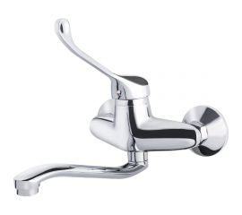 Настенный хирургический смеситель для кухни Maxonor хром MN4654 