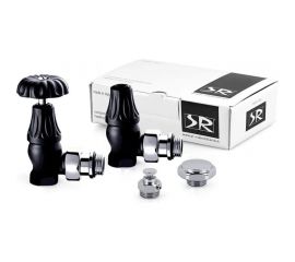 SR Rubinetterie Комплект Old Style 1/2 угловой, цвет черный матовый, K337-1500VC0S 