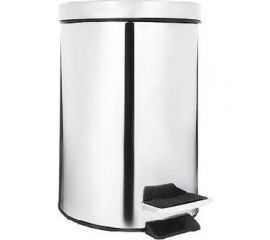 Ведро для ванной комнаты SonWelle с педалью, 8 л, хром, металл 555-008 