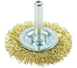 Кордщётка дисковая 50 мм, латунированная сталь 0.3 мм, хвостовик 6 мм Berger BG BG1729 