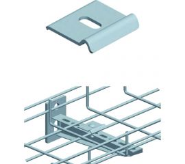 Скоба для крепления лотка к полу LANMASTER Ф4.0-6.0 мм LAN-MT-KLO-EZ 