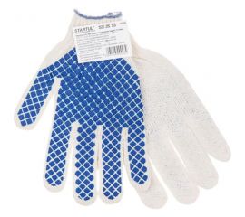 Хлопчатобумажные перчатки STARTUL с ПВХ покрытием, р. 9 ST7194 