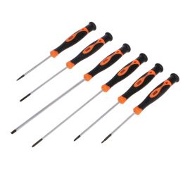 Отвертки FASTER TOOLS для точных работ удлиненные 6 шт. 1853 