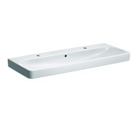 GEBERIT 500.253.01.1 Smyle Square Раковина 120х48 см, 2 отв. под смеситель 00000072634 