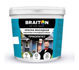 Фасадная краска BRAITON paint Приоритет ВД, суперстойкая, 1.3 кг арт.2158 