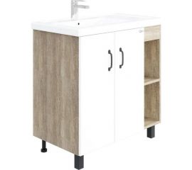 Onika Тумба с раковиной ТИМБЕР 80.10 белый мат./дуб сонома 108045 